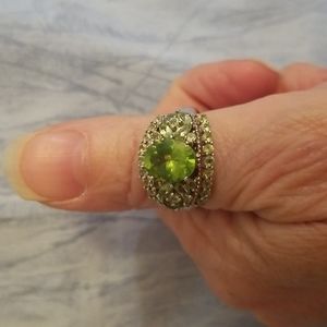 Hebei Peridot Sterling Silver Ring